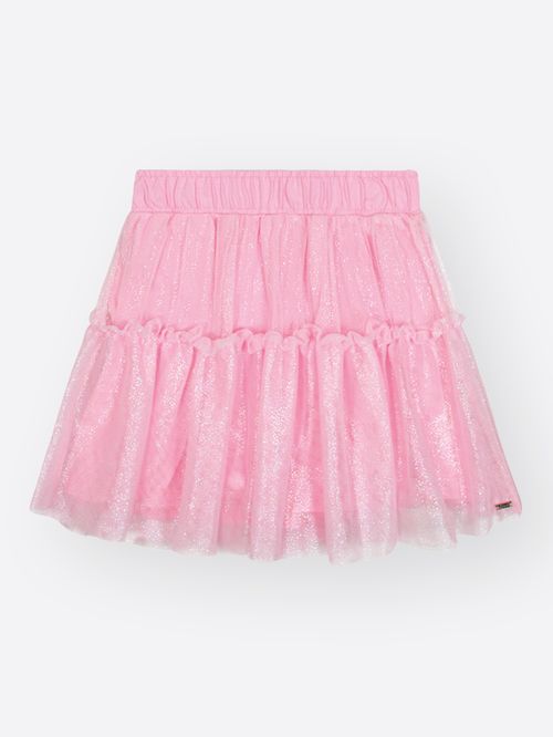 Saia-Short Infantil Menina em Tule Mundo Cinti