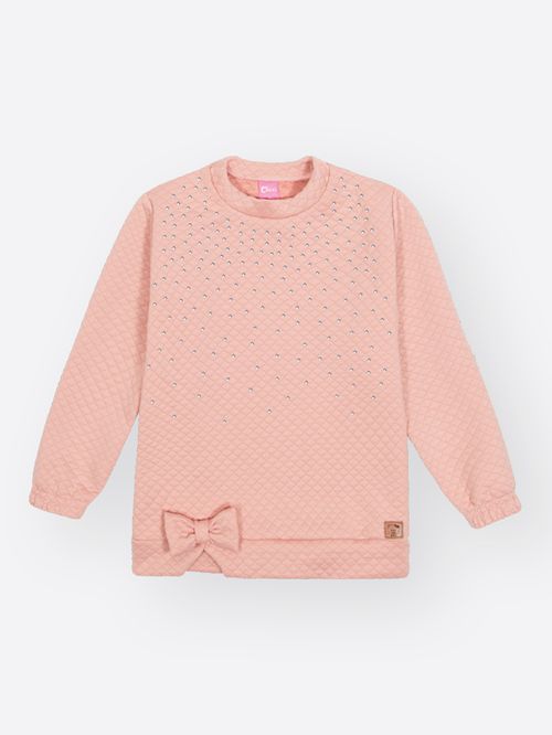 Conjunto Menina em Matelasse Ursinha Rose Mundo Cinti