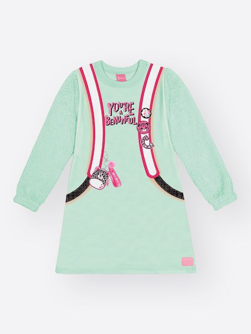 Vestido Midi Infantil Menina Lacinhos Mundo Cinti