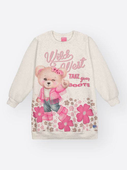 Vestido Menina Ursinha Wild West Mundo Cinti