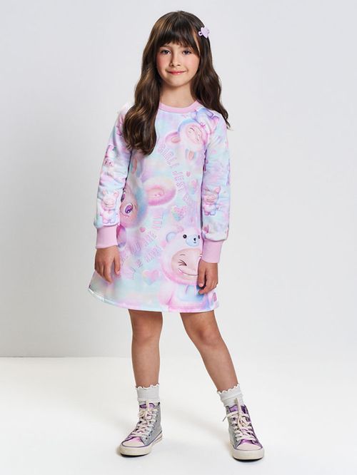 Vestido Menina com Cheirinho Monstrinhos Mundo Cinti