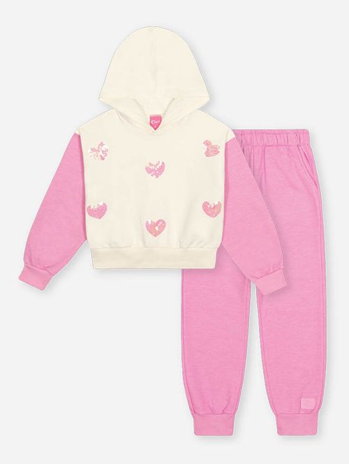 Conjunto Menina Corações Bordados Mundo Cinti