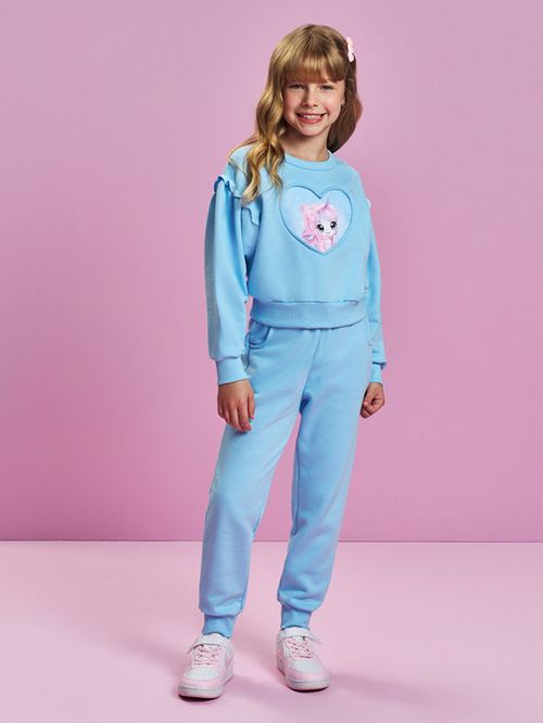 Conjunto Menina Recorte Coração Mundo Cinti