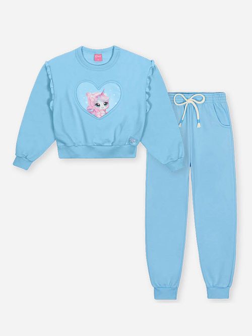 Conjunto Menina Recorte Coração Mundo Cinti