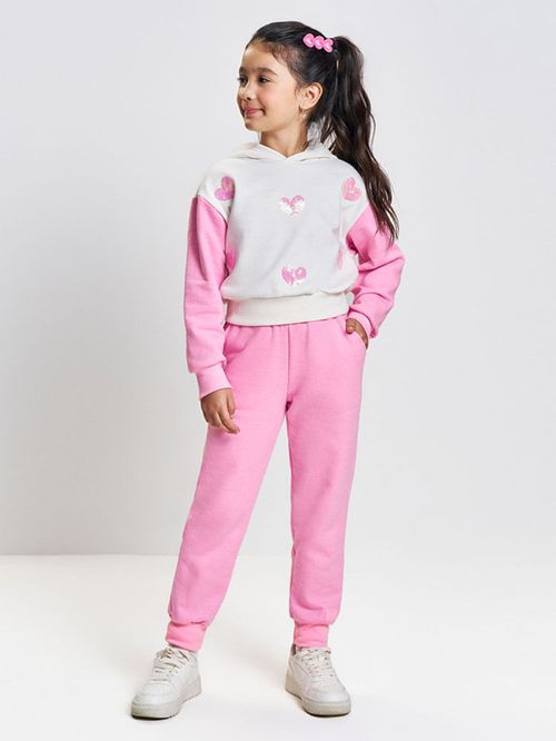 Conjunto Menina Corações Bordados Mundo Cinti