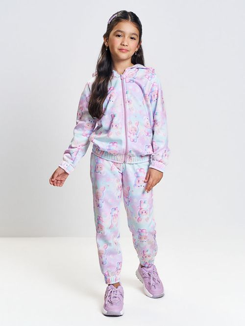 Conjunto Menina Total Print Monstrinhos Mundo Cinti