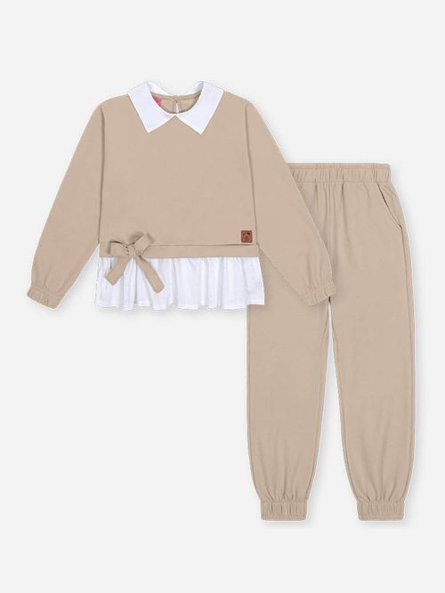 Conjunto Menina em Moletinho Waffle Mundo Cinti