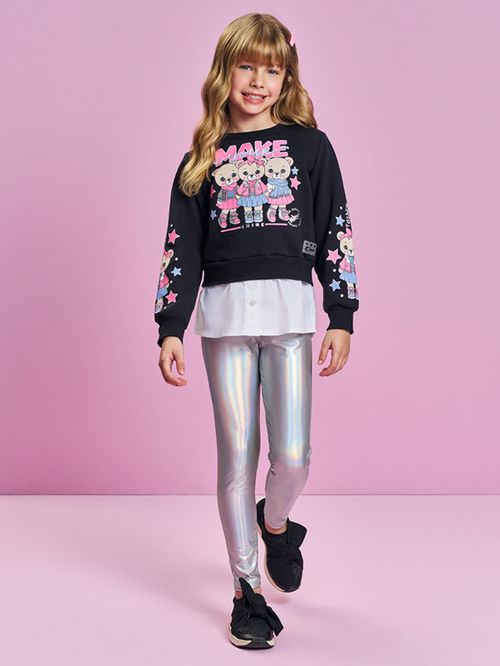 Conjunto Menina Ursa Make Your Shine Mundo Cinti