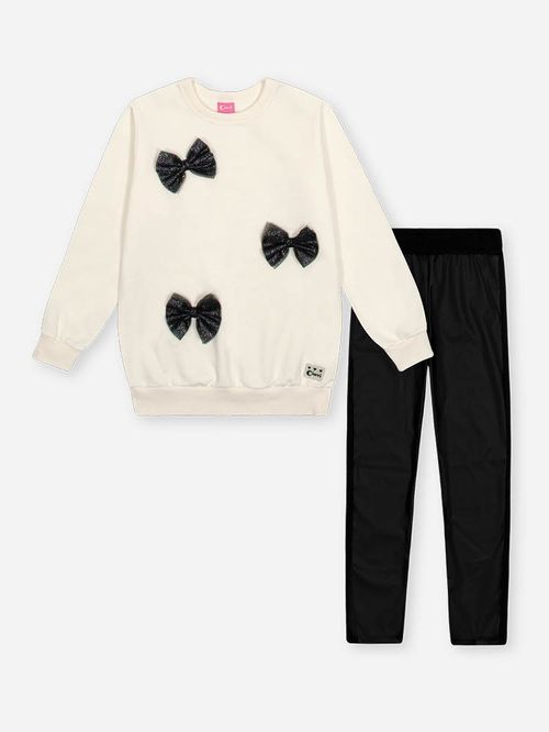 Conjunto Infantil Menina Laços de Tule Mundo Cinti