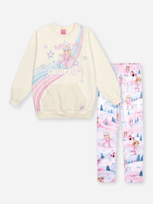 Conjunto Menina Princesa Cinti MOST COLORFUL Mundo Cinti