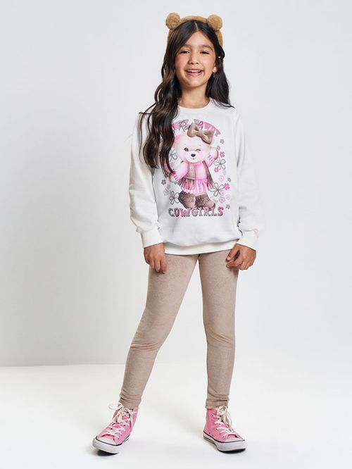 Conjunto Infantil Menina com Laço Cowgirls Mundo Cinti