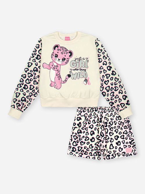 Conjunto Menina Oncinha WILD GIRL Mundo Cinti