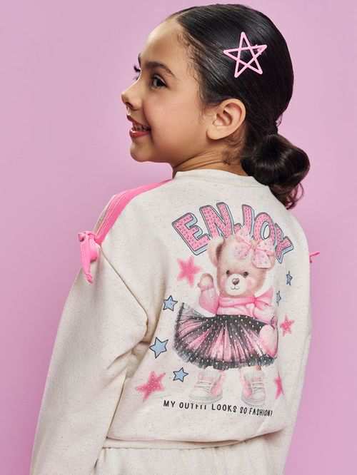 Conjunto Menina com Laços Ursa ENJOY Mundo Cinti