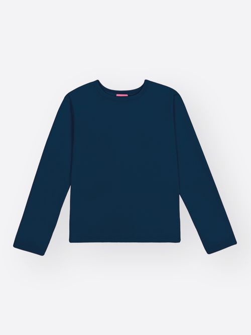 Blusa Longa Menina em Malha Térmica Pesada Mundo Cinti