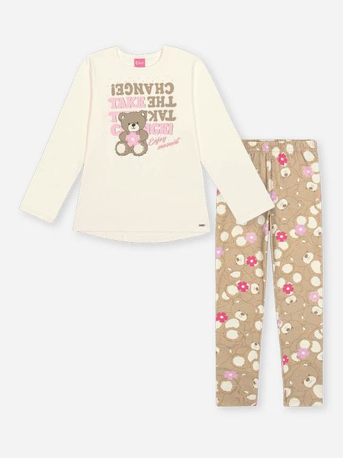 Conjunto Menina Ursa TAKE THE CHANCE Mundo Cinti