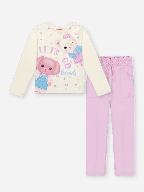Conjunto Menina com Cheirinho LET'S GO Mundo Cinti
