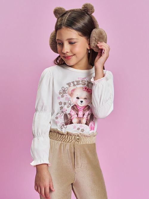 Conjunto Infantil Menina Ursa STAY FIESTY Mundo Cinti