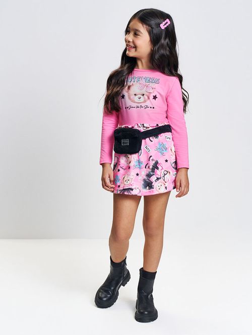 Conjunto Menina com Pochete Ursa CUTENESS Mundo Cinti