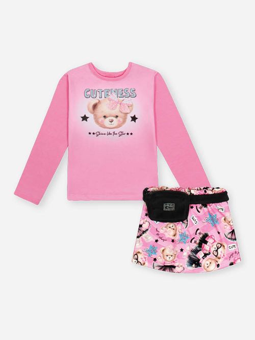 Conjunto Menina com Pochete Ursa CUTENESS Mundo Cinti