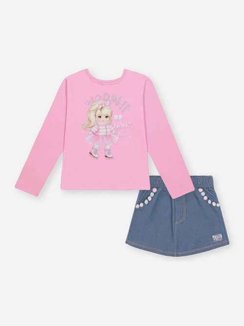 Conjunto Menina Princesa Cinti BEAUTIFUL Mundo Cinti