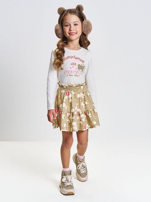 Conjunto Infantil Menina Bear Hug Mundo Cinti