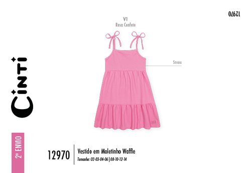 Vestido Infantil Menina Alcinhas de Laço Mundo Cinti
