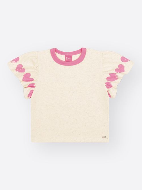 Conjunto Infantil Menina Corações Mundo Cinti