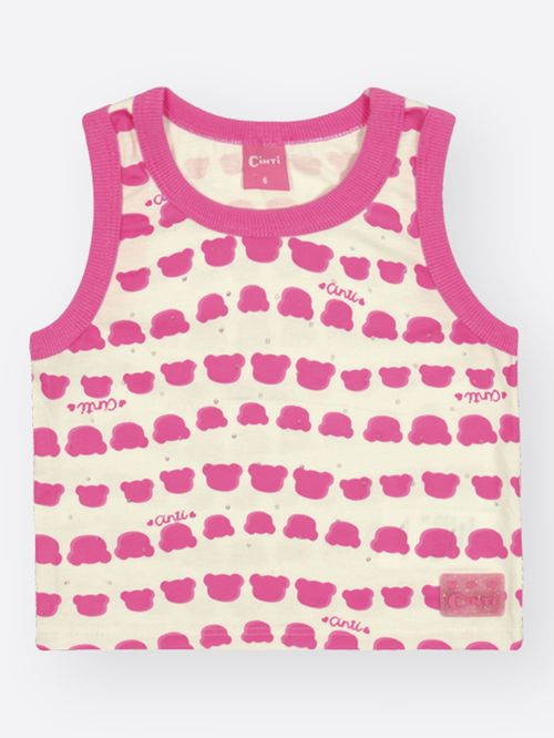 Conjunto Infantil Menina Rostinho Ursinhos Mundo Cinti