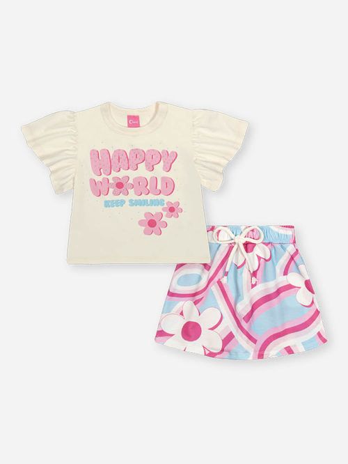 Conjunto Infantil Menina HAPPY WORLD Mundo Cinti