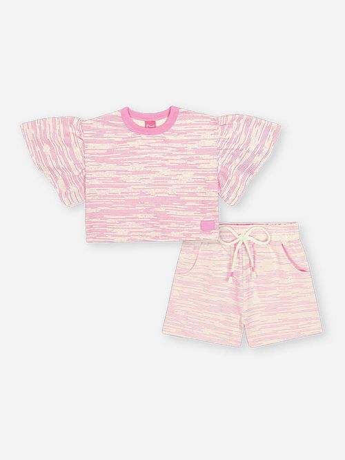 Conjunto Infantil Menina Moletom Riscado Mundo Cinti