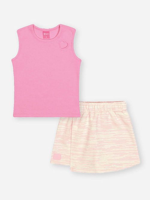 Conjunto Infantil Menina Riscado Mundo Cinti