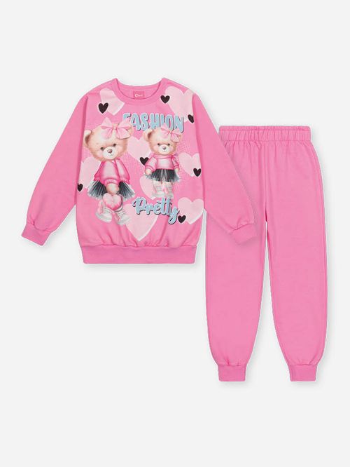 Conjunto Menina Ursa Pretty Fashion Mundo Cinti