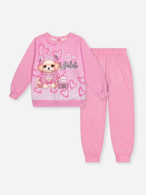 Conjunto Infantil Menina WILD Puppy Mundo Cinti