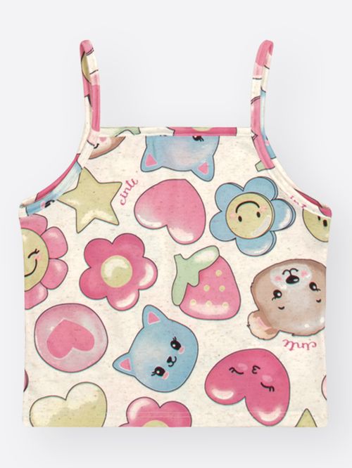 Conjunto Menina Jardim de Sorrisos Mundo Cinti