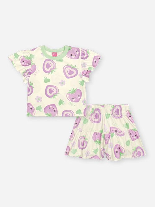 Conjunto Infantil Menina Strawberry Lovers Mundo Cinti