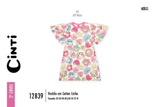 Vestido Menina Jardim de Sorrisos Mundo Cinti