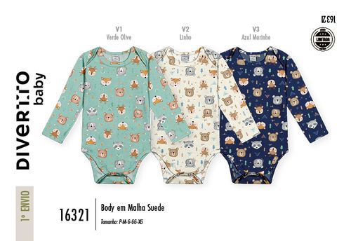 Body Bebê Menino Explorer Divertto