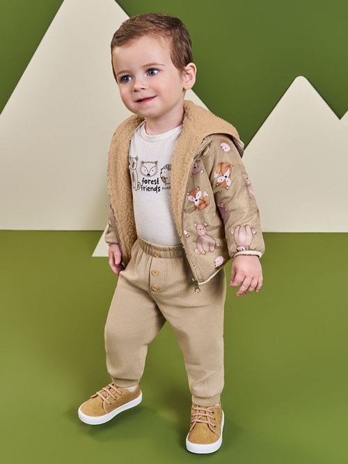 Jaqueta Dupla-Face Bebê Menino Explorer Divertto