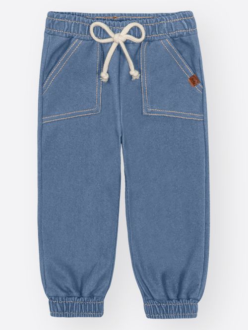 Calça Jogger Bebê Menino Denim Divertto