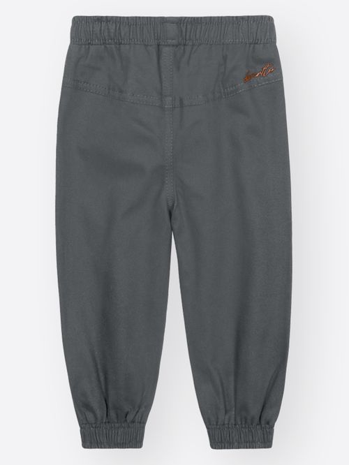 Calça Jogger Bebê Menino em Sarja com Elastano Divertto