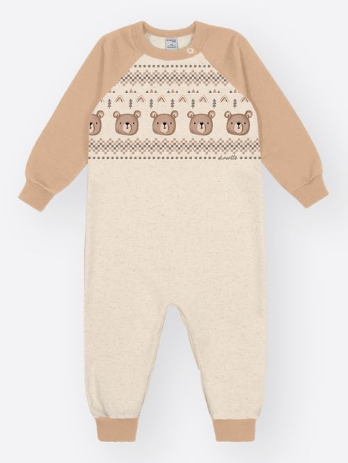 Macacão Bebê Menino Ursinhos Divertto