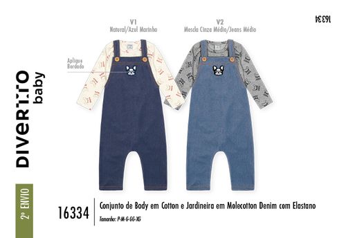 Conjunto Bebê Menino Bulldogs Divertto