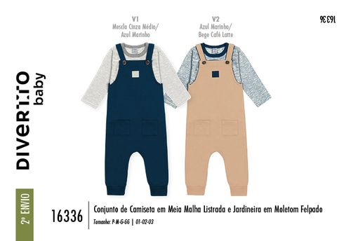 Conjunto Bebê Menino Listrado Divertto