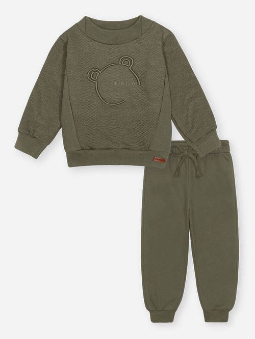 Conjunto Bebê Menino Urso Bordado Divertto