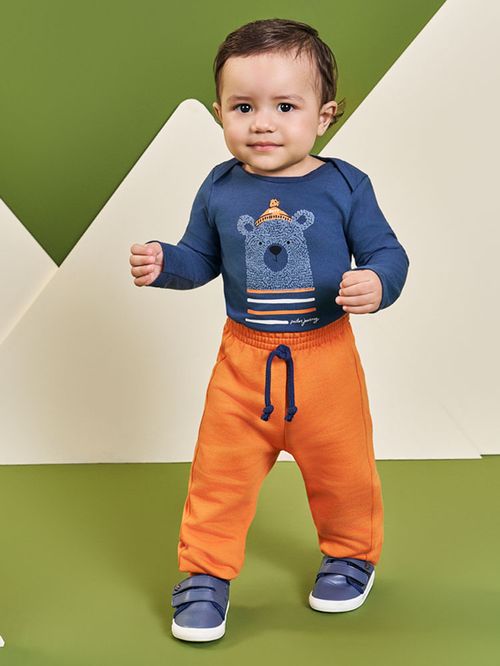 Conjunto Bebê Menino Ursinho de Touca Divertto
