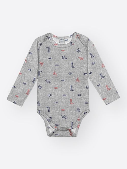 Body Bebê Menino Térmico Total Print Divertto