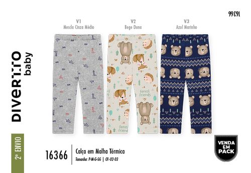 Calça Bebê Menino Térmica Total Print Divertto