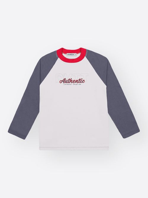 Camiseta Raglan Infantil Menino Authentic Divertto