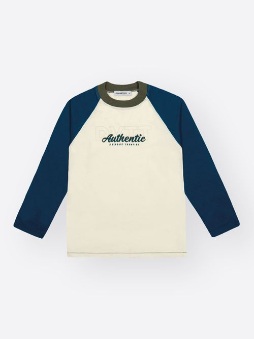 Camiseta Raglan Infantil Menino Authentic Divertto