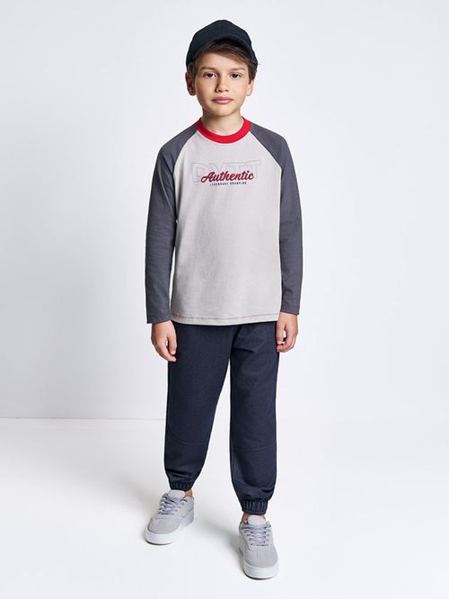 Camiseta Raglan Infantil Menino Authentic Divertto